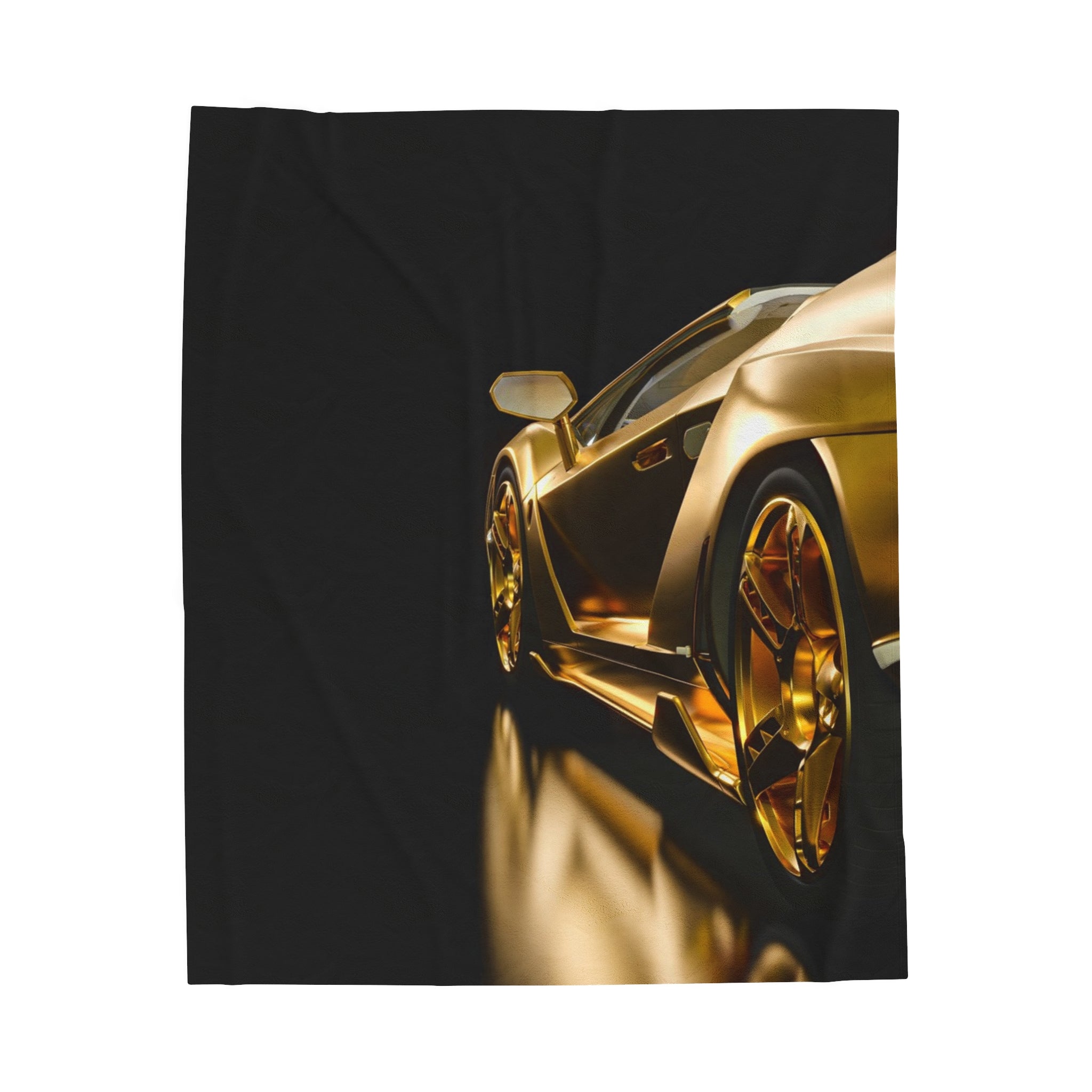 Gold Fast Car Soft Blanket