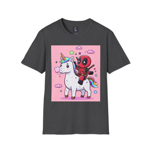 Unicorn Red Character Soft style T-Shirt