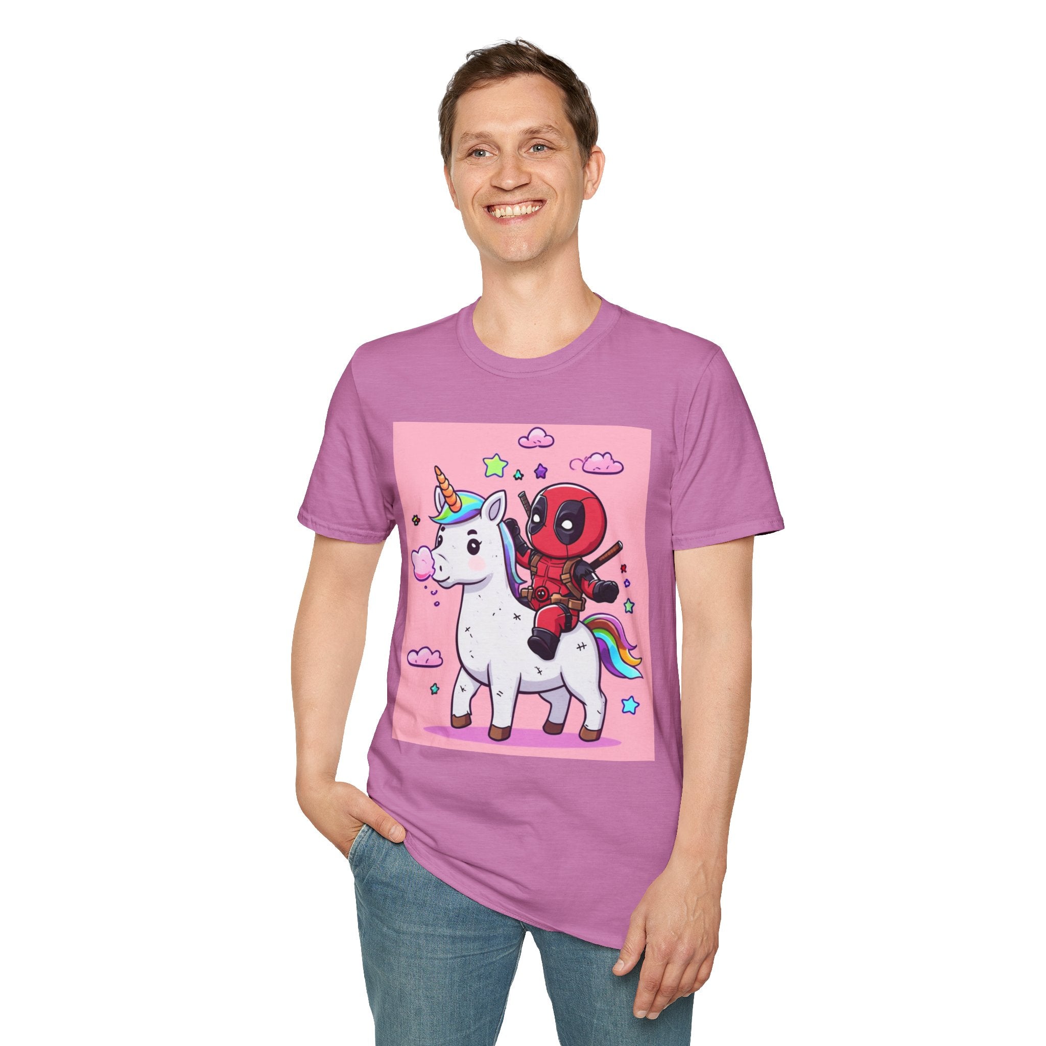 Unicorn Red Character Soft style T-Shirt