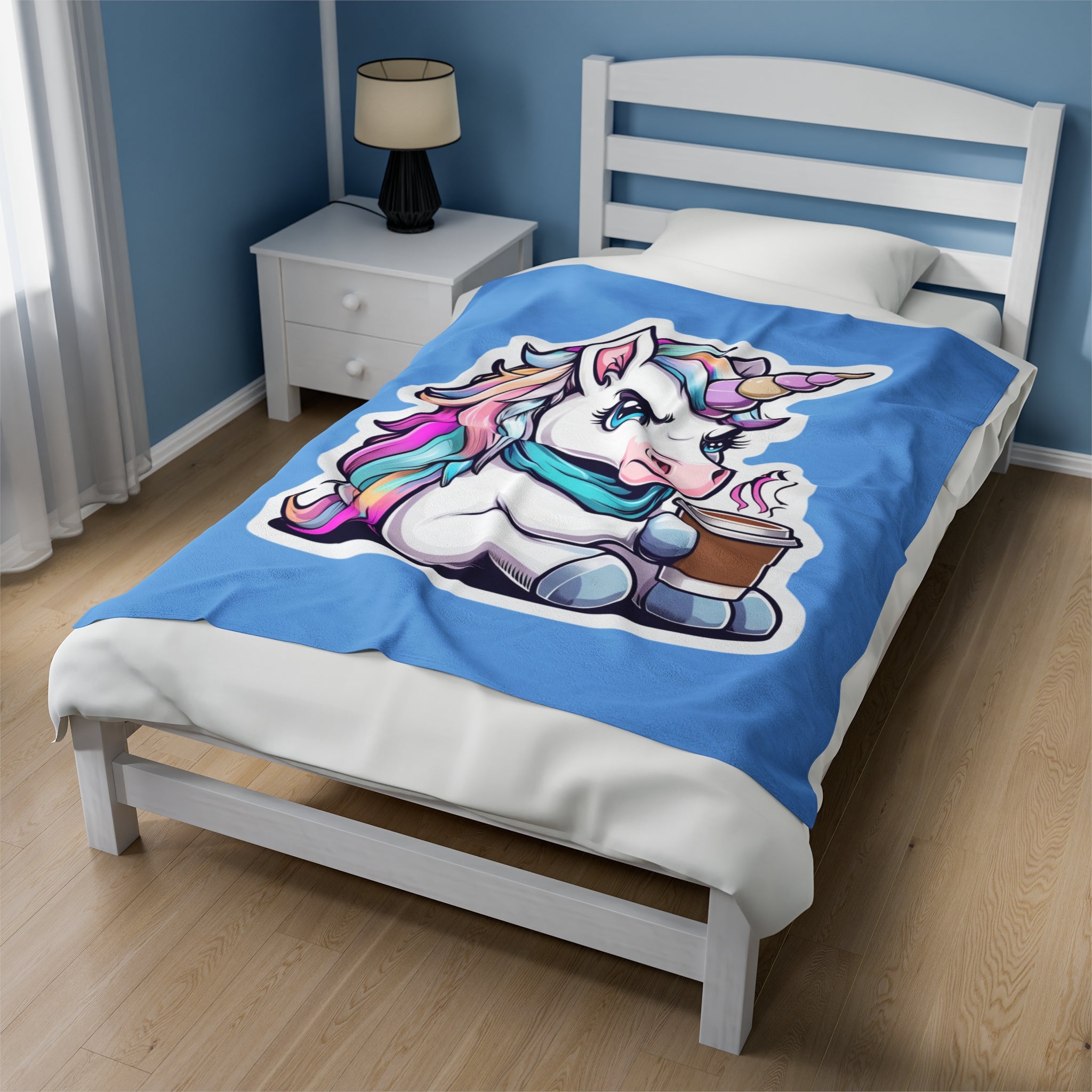 Serious Unicorn Soft Blanket