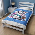 Serious Unicorn Soft Blanket