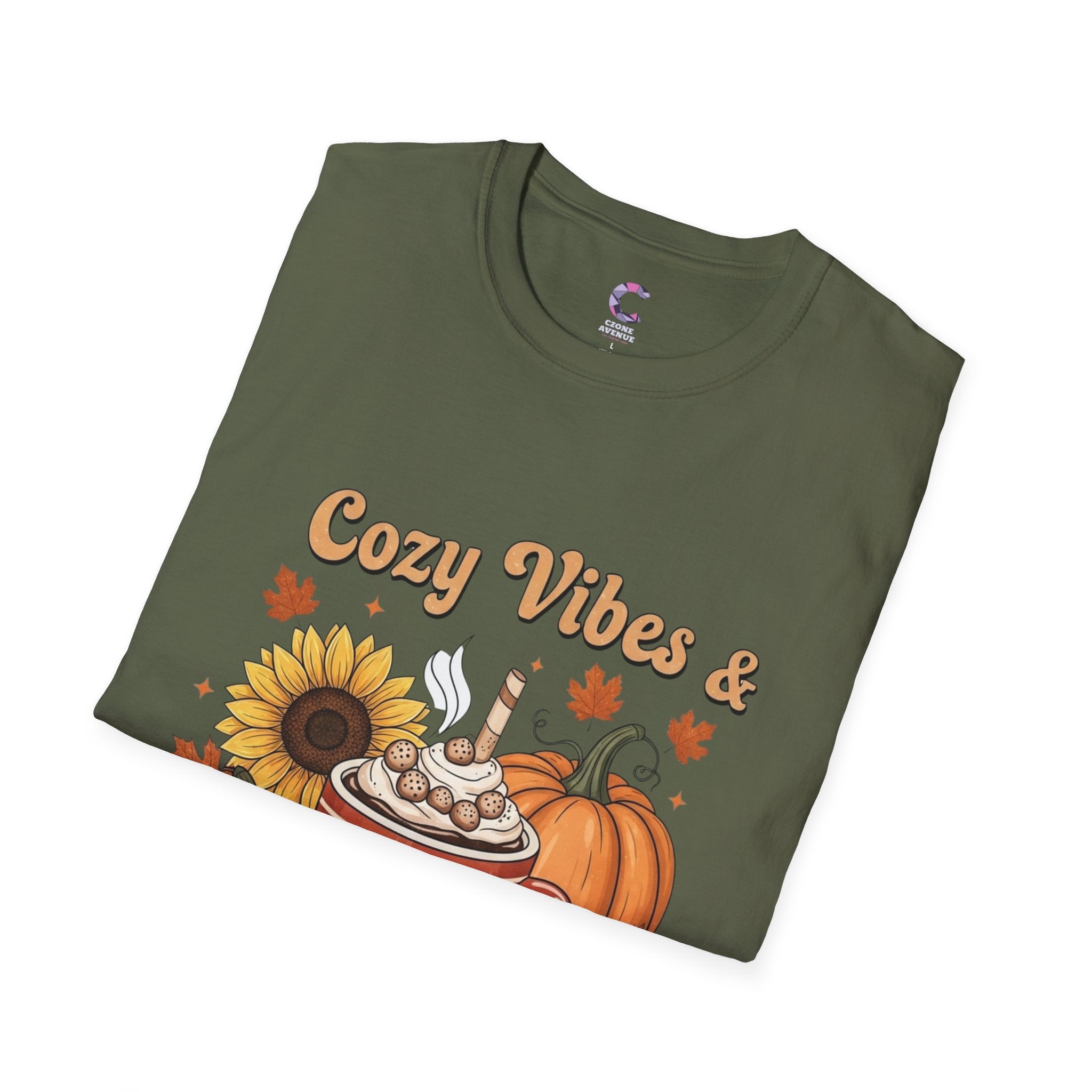 cozy vibes and autumn skies Unisex T-Shirt