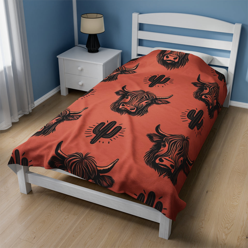 Western Themed Soft Blanket