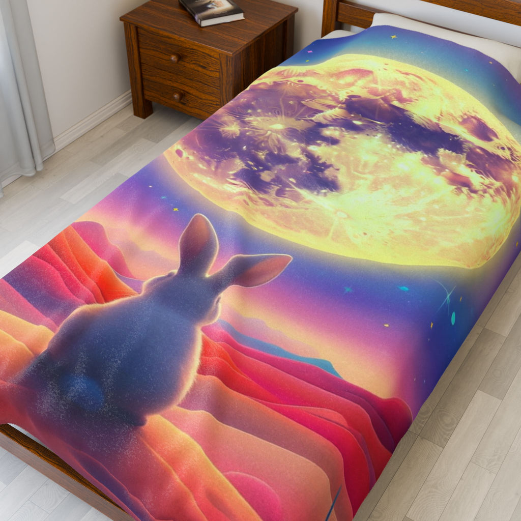 Peaceful Bunny Soft Blanket