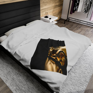 Gold Fast Car Soft Blanket