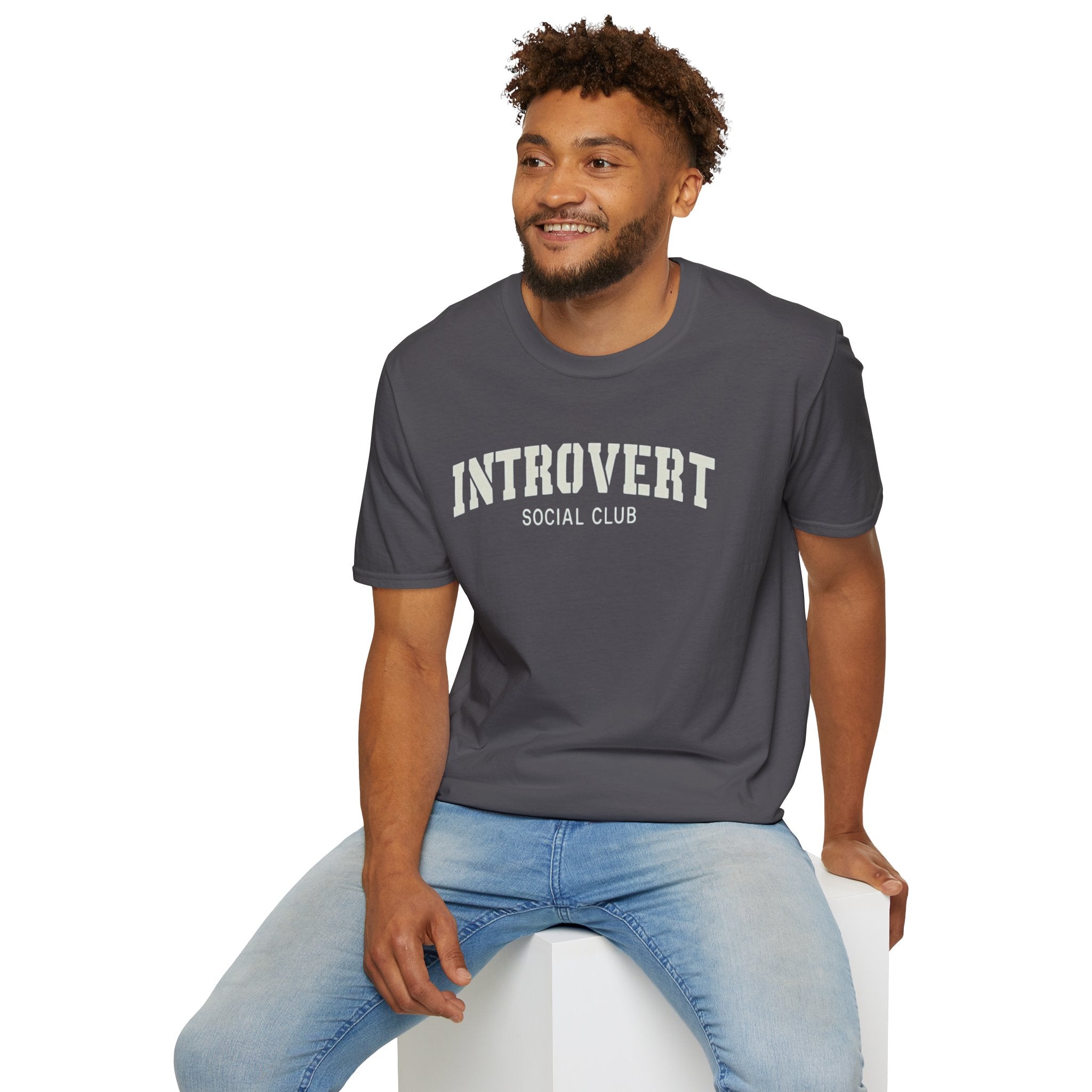 Introvert social club soft style T-Shirt