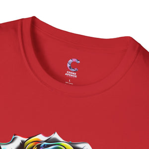 Colorful Drip Rose Softstyle T-Shirt