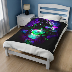 Halloween glow skeleton soft Blanket