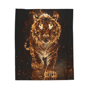 Fire Lion Soft Blanket