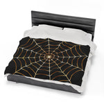 Spiderweb Themed Velveteen Soft Blanket