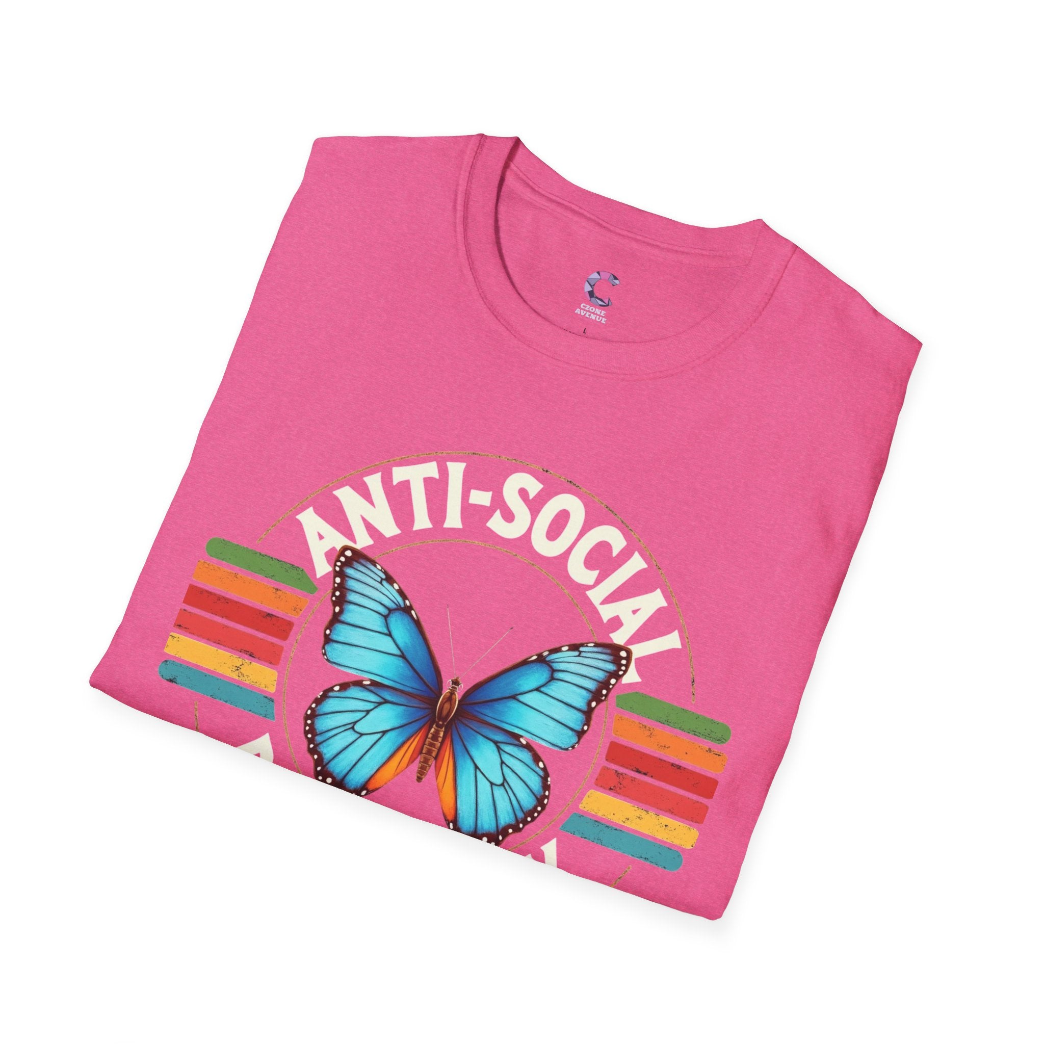 Anti-Social Butterfly Soft Style T-Shirt