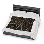 Spiderweb Themed Velveteen Soft Blanket