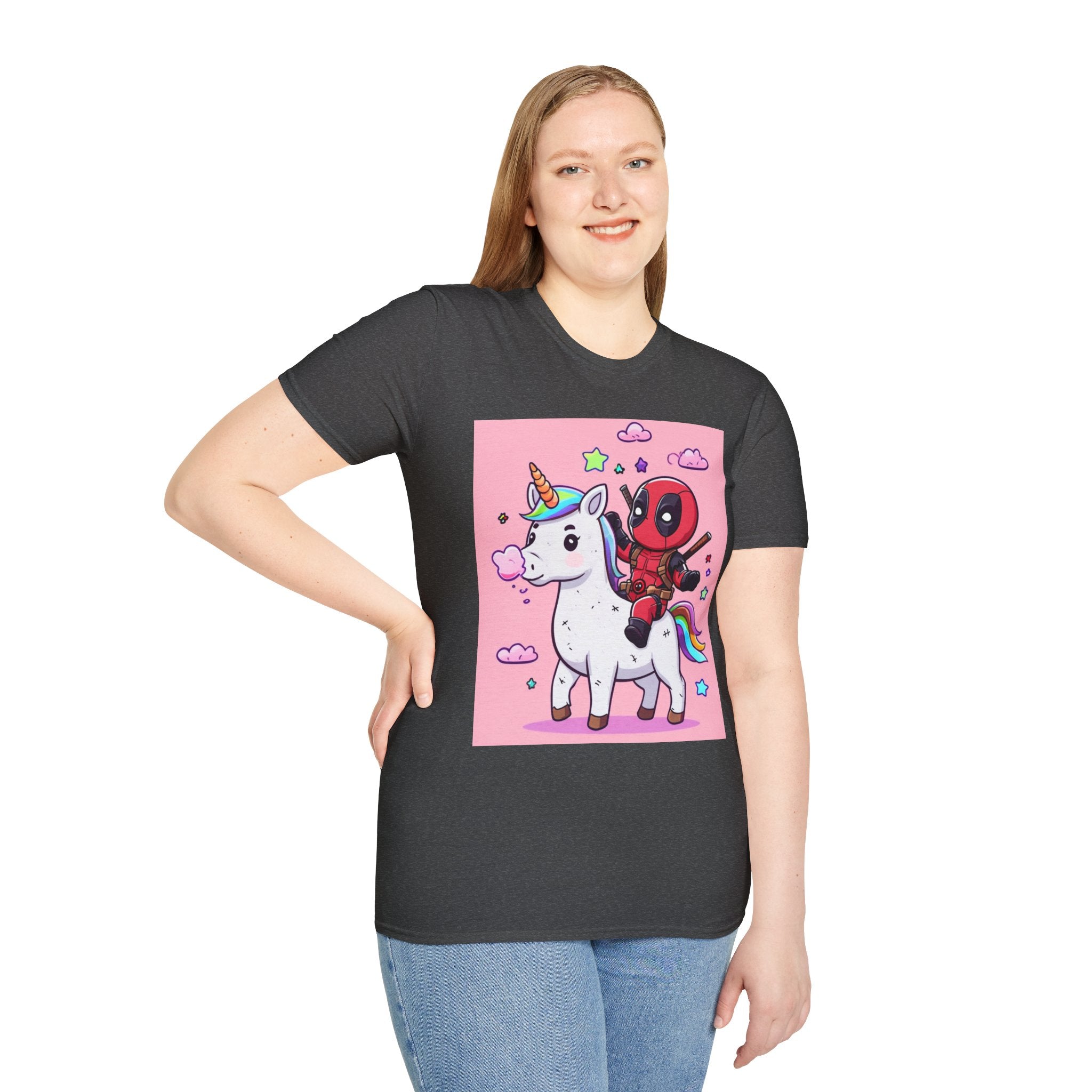 Unicorn Red Character Soft style T-Shirt