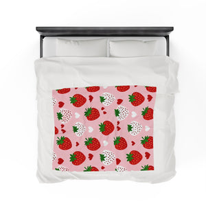 Strawberries Soft Blanket