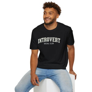 Introvert social club soft style T-Shirt