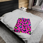 Colorful Leopard Print Soft Blanket