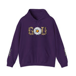 The Quiet Faith Co Sunflower "God" Leopard Print Hoodie