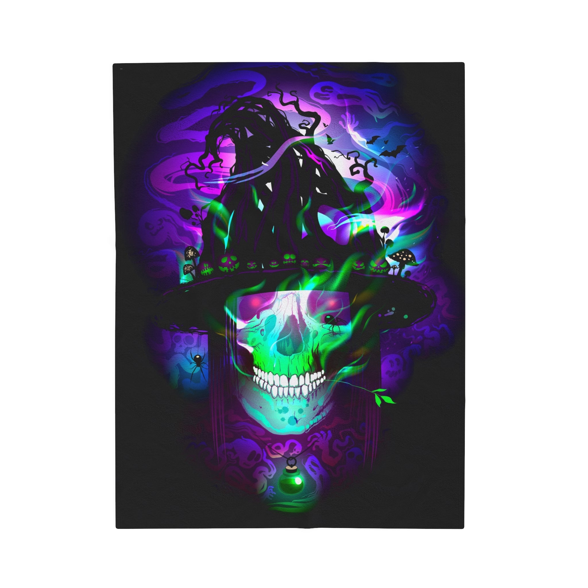 Halloween glow skeleton soft Blanket