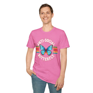 Anti-Social Butterfly Soft Style T-Shirt