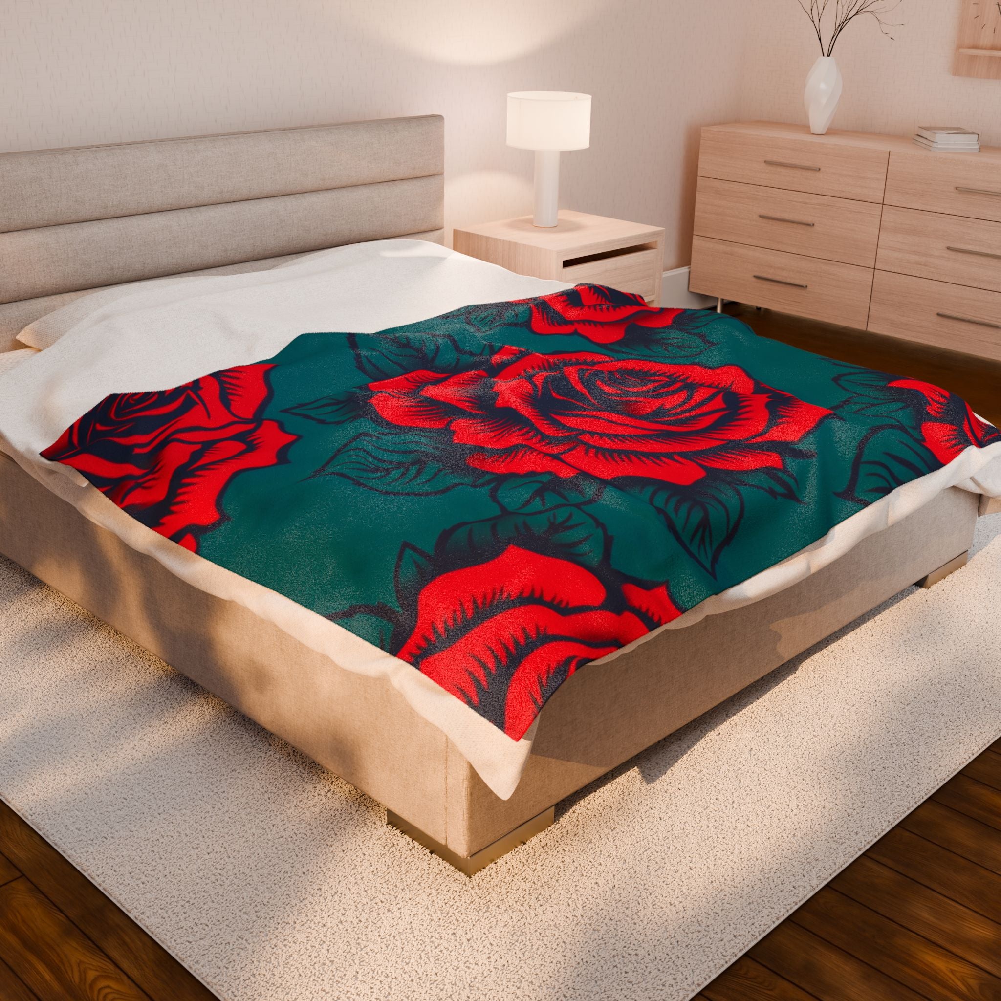 Red Rose Soft Blanket
