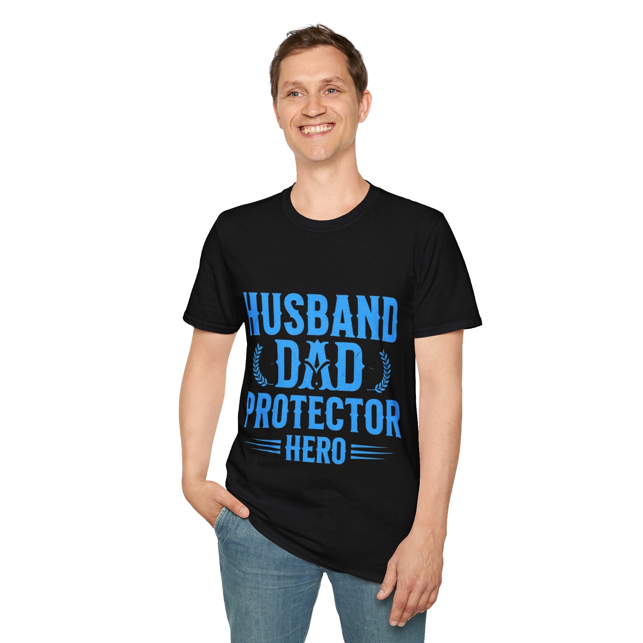 Husband Dad Protector Hero Soft style T-Shirt