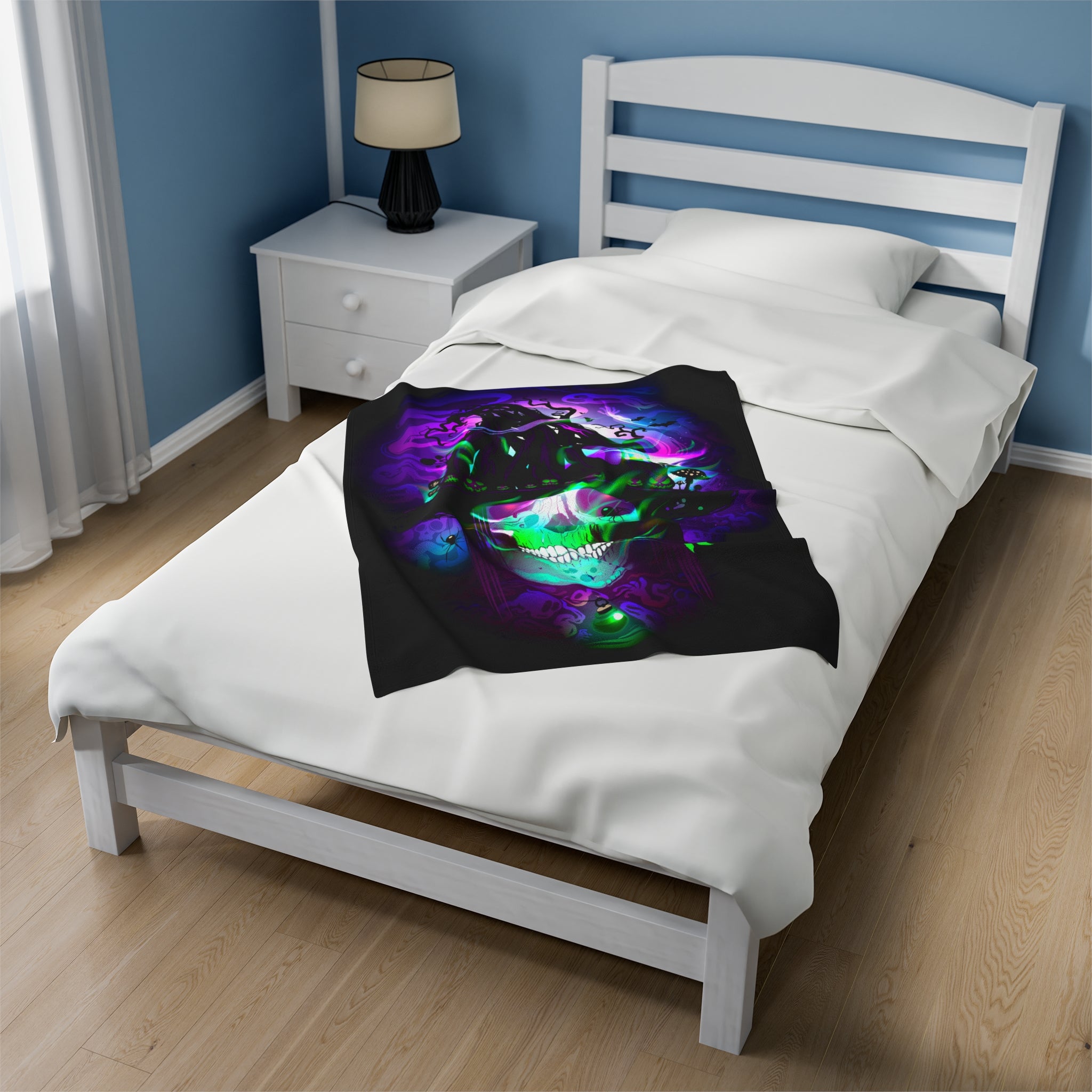 Halloween glow skeleton soft Blanket