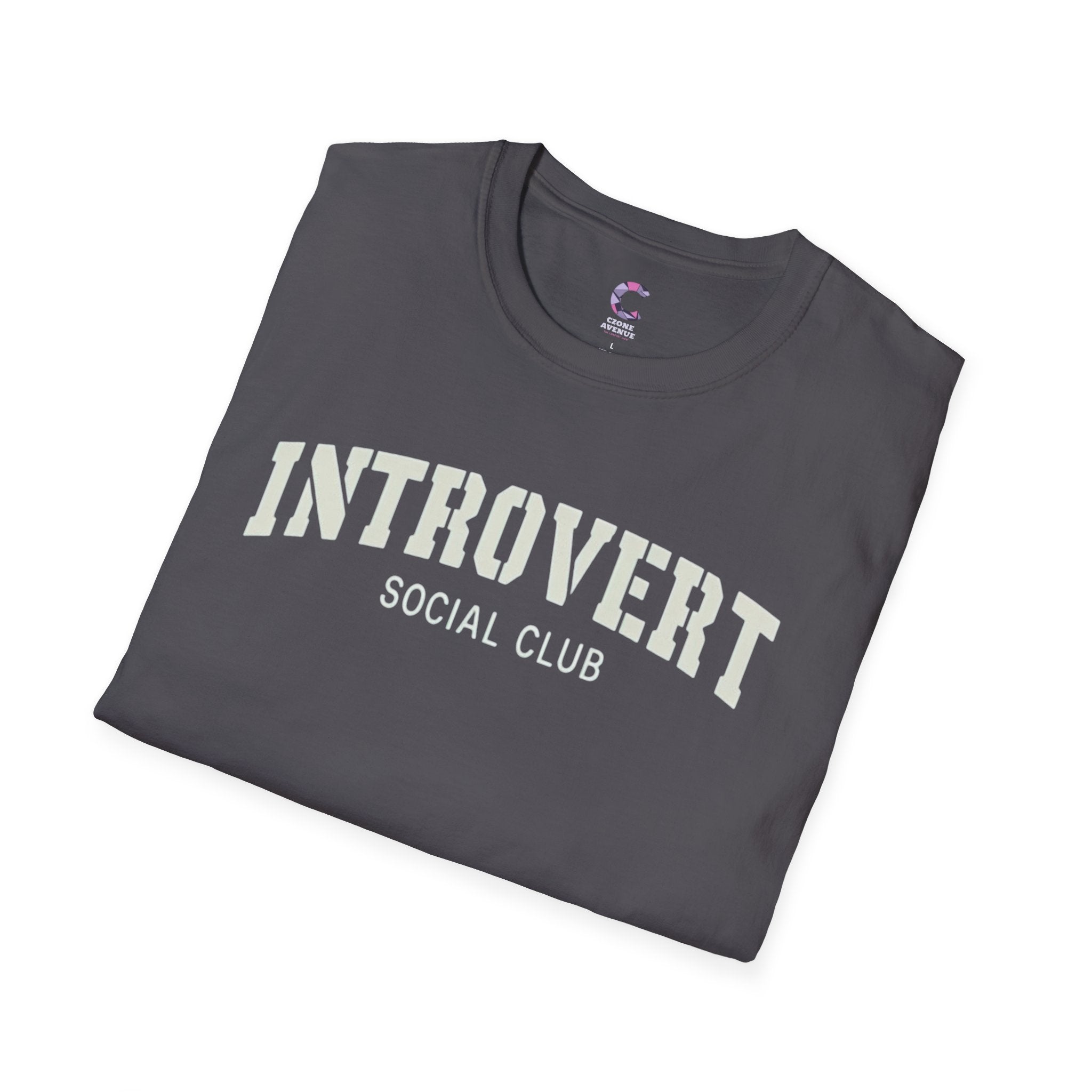 Introvert social club soft style T-Shirt