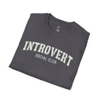 Introvert social club soft style T-Shirt