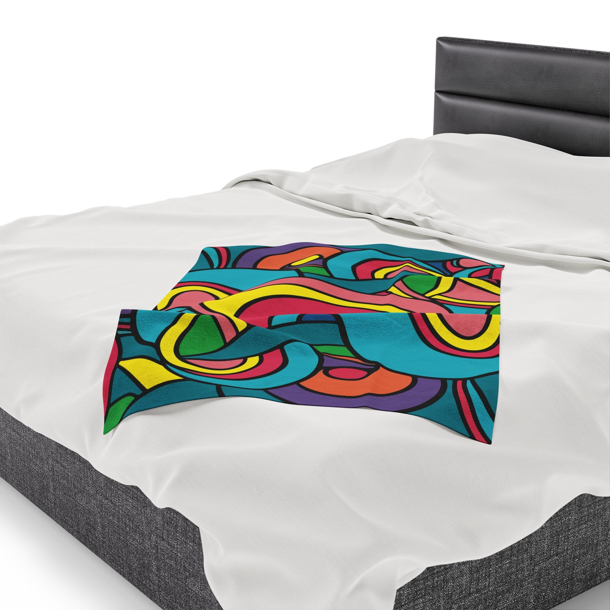 Colorful Pattern Velveteen Soft Blanket