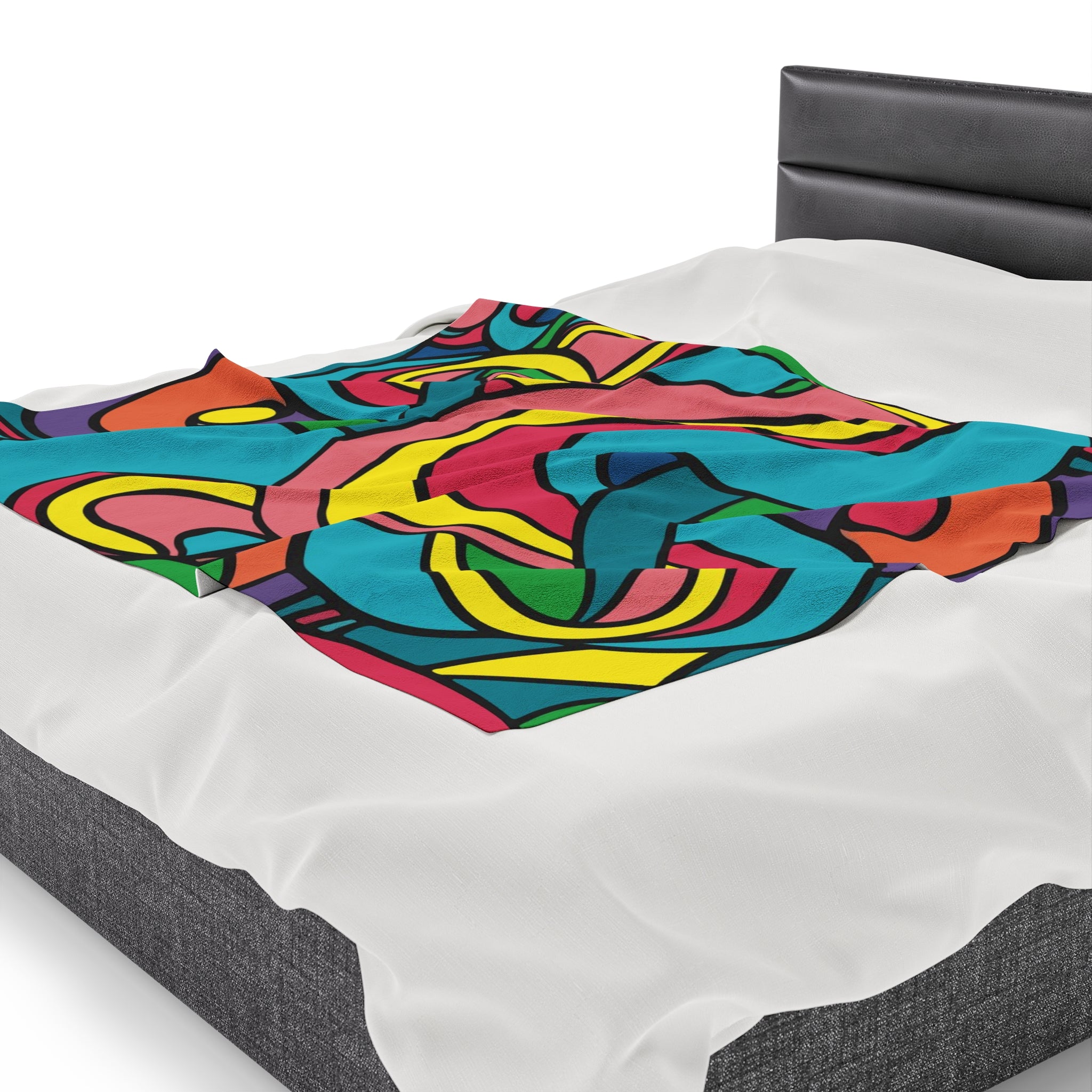 Colorful Pattern Velveteen Soft Blanket