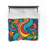 Colorful Pattern Velveteen Soft Blanket