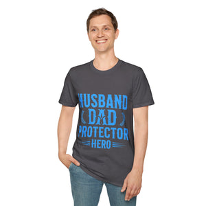 Husband Dad Protector Hero Soft style T-Shirt