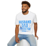 Husband Dad Protector Hero Soft style T-Shirt