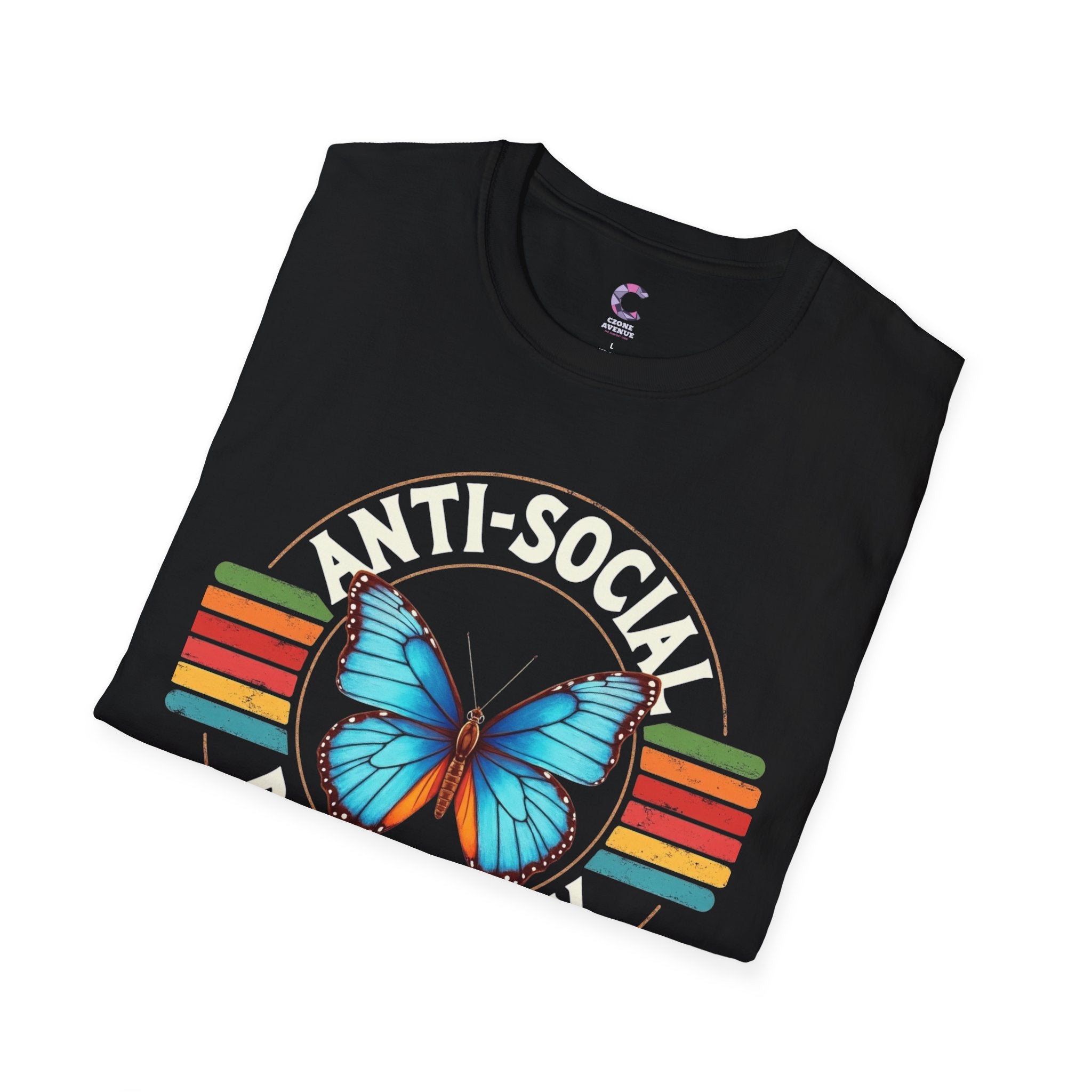 Anti-Social Butterfly Soft Style T-Shirt