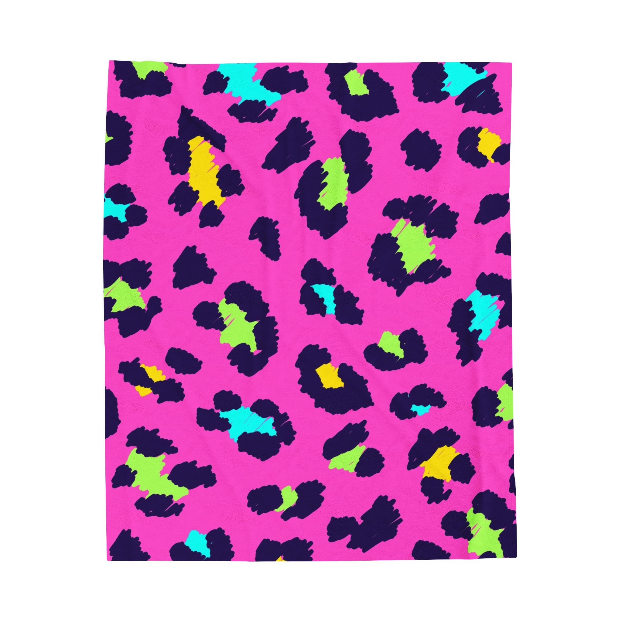 Colorful Leopard Print Soft Blanket