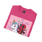 Unicorn Red Character Soft style T-Shirt