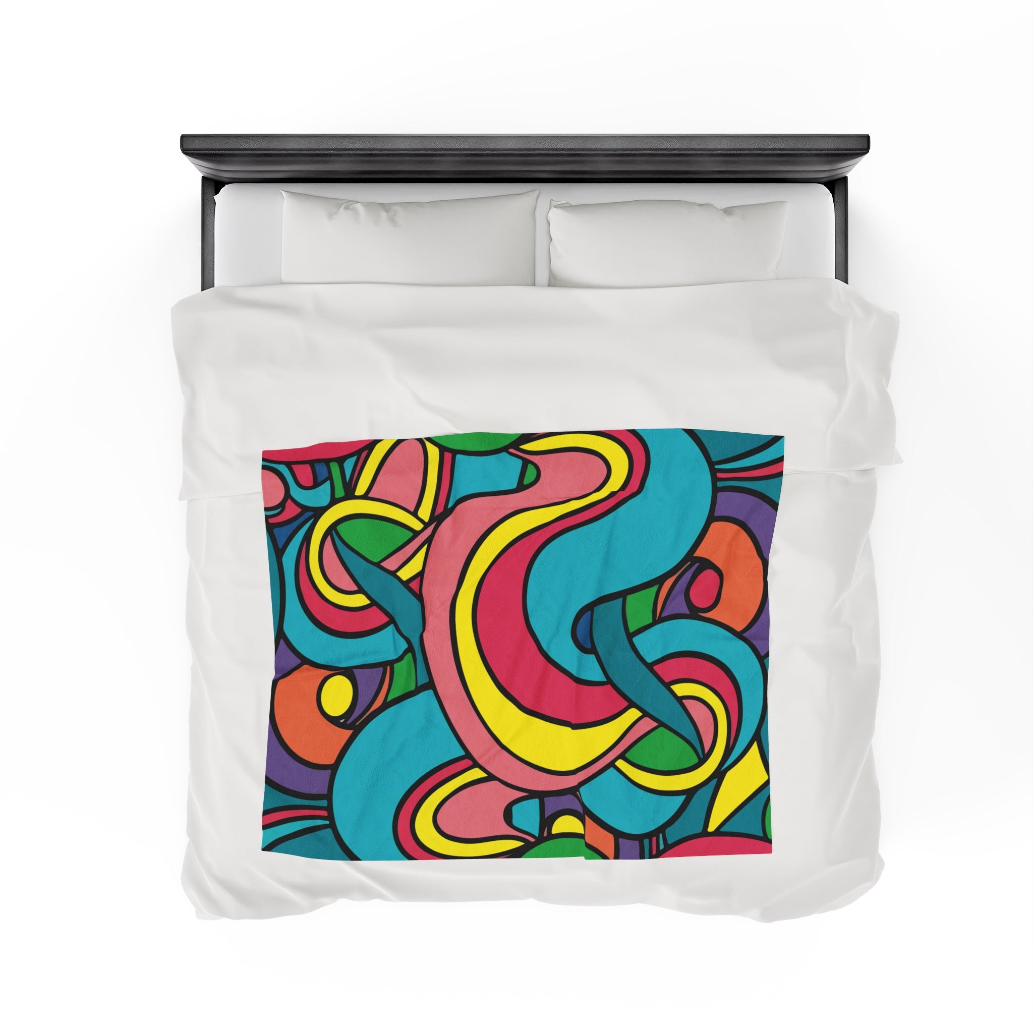 Colorful Pattern Velveteen Soft Blanket