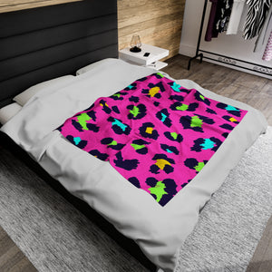 Colorful Leopard Print Soft Blanket