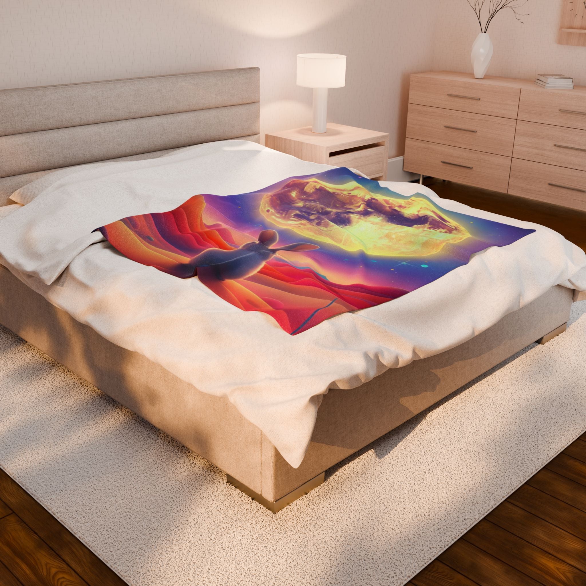 Peaceful Bunny Soft Blanket