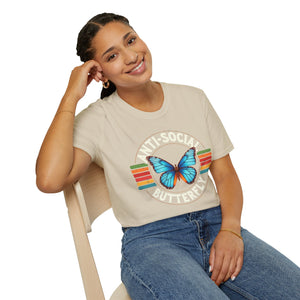 Anti-Social Butterfly Soft Style T-Shirt