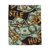 Plush Blanket - Hustle with Money Design