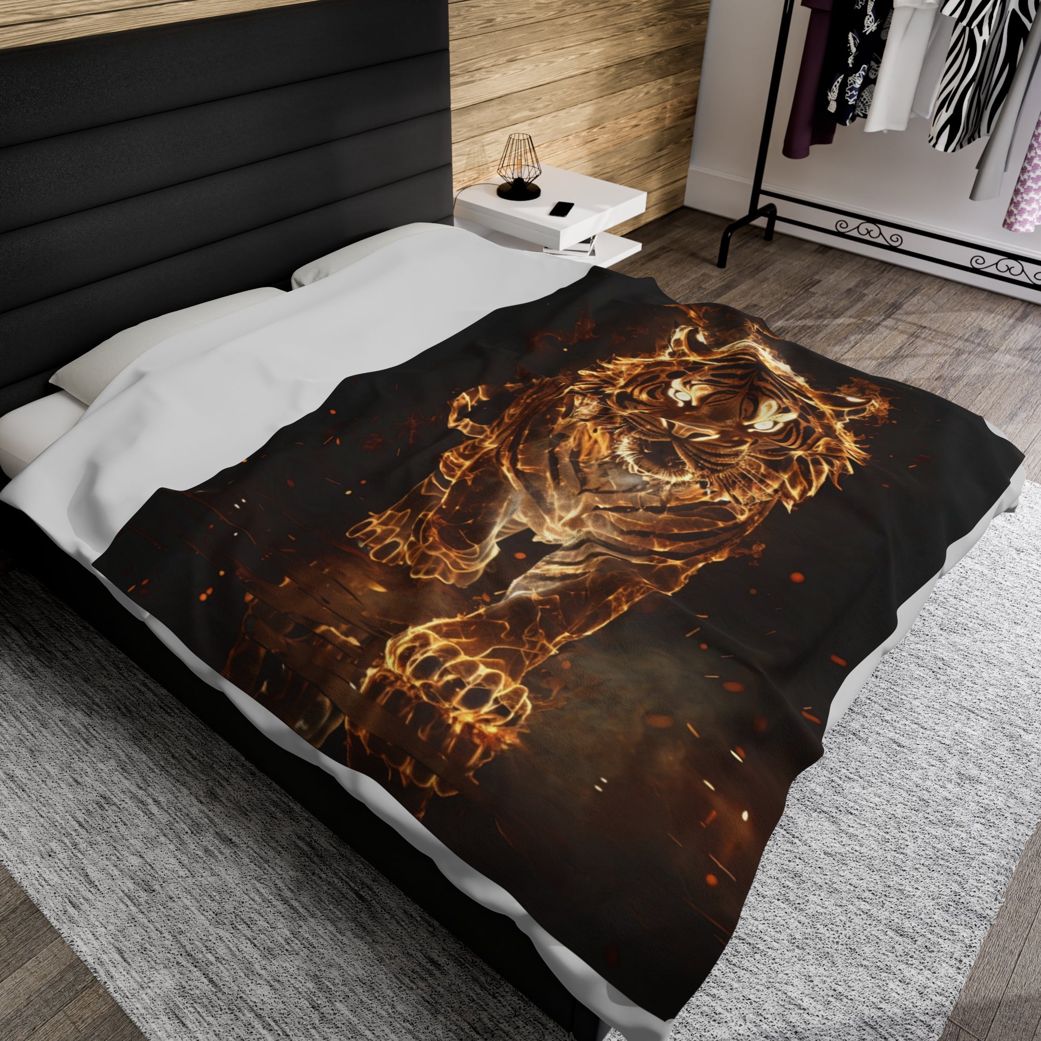 Fire Lion Soft Blanket