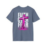 Faith Over Fear T-Shirt — The Quiet Faith Co. Front Logo