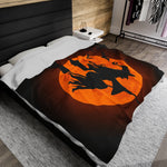 Witch on a broom soft Blanket