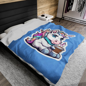 Serious Unicorn Soft Blanket