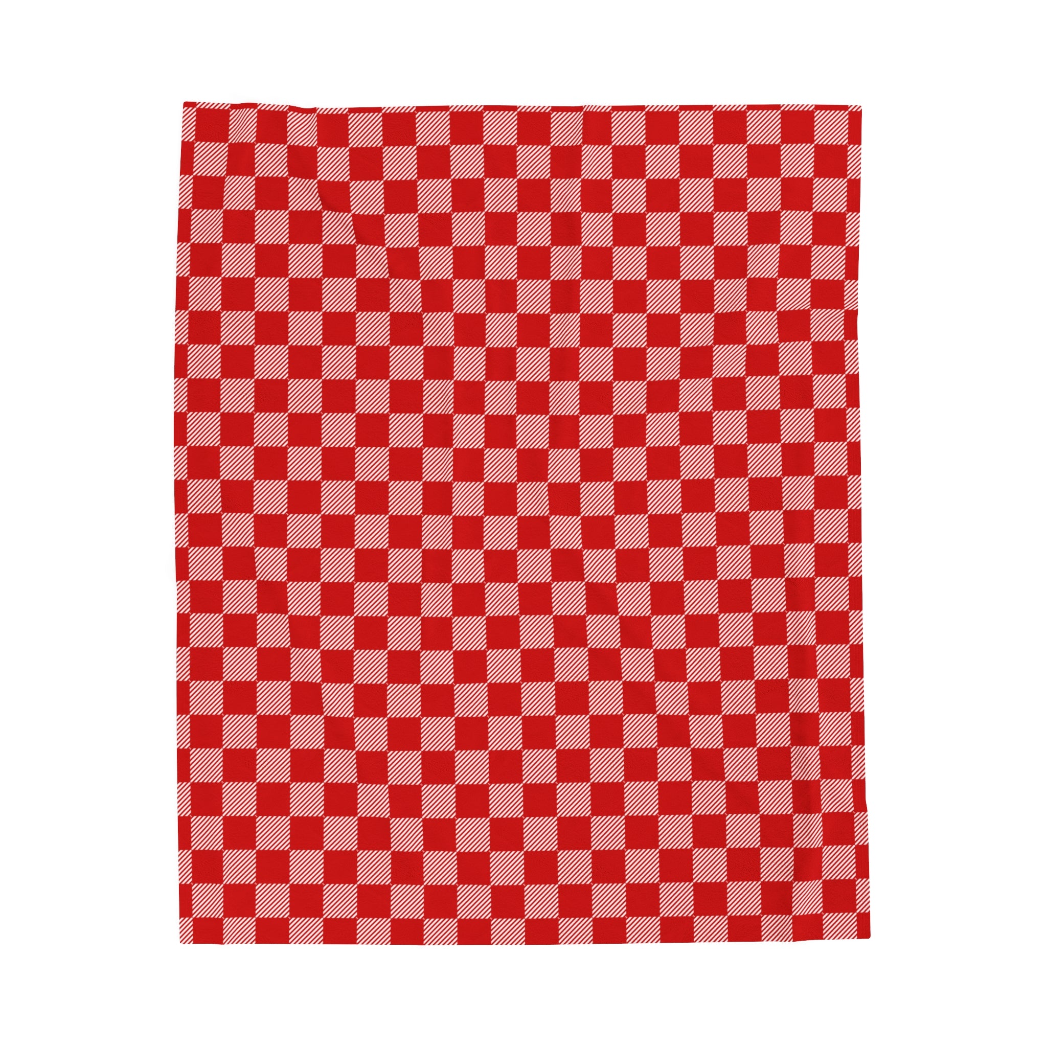 Red Checkered Soft Blanket