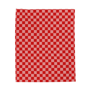 Red Checkered Soft Blanket