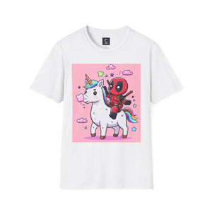 Unicorn Red Character Soft style T-Shirt