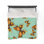 Flying Butterflies Velveteen Soft Blanket