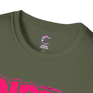 Dirty Money Theme Unisex T-Shirt with Lips Holding Money Design